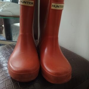 Hunter Classic Orange Boots Toddlers sz 7